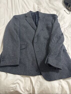 Joseph Abboud Dark Blue Tweed Sport Coat